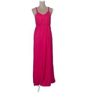 NWT Sonoma Vibrant Pink Maxi Dress